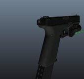 P80 with Green beam, Switch ,Extended Magazine